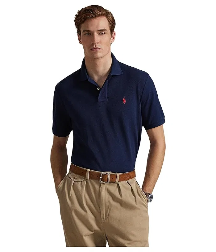 Поло Polo Ralph Lauren The Iconic Mesh Polo Shirt, Newport Navy