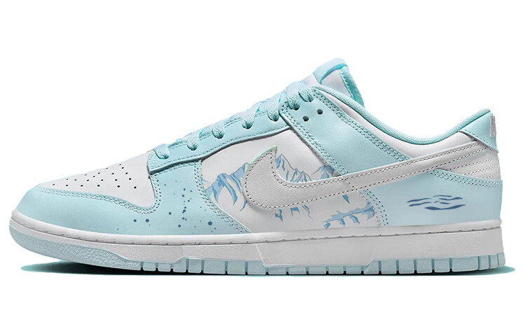 

Кроссовки Nike Dunk Skateboard Shoes Men Low-Top Blue White, Синий, Кроссовки Nike Dunk Skateboard Shoes Men Low-Top Blue White