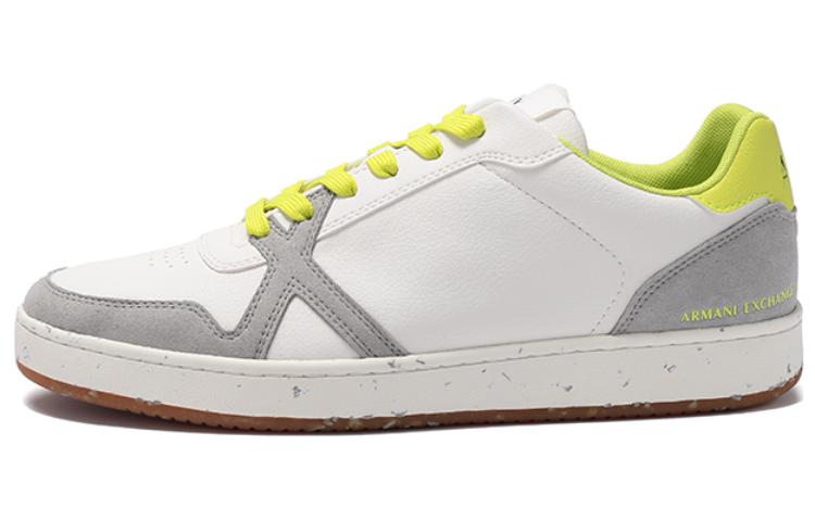 

Стильные скейтерские кроссовки мужские бело-серые ARMANI EXCHANGE