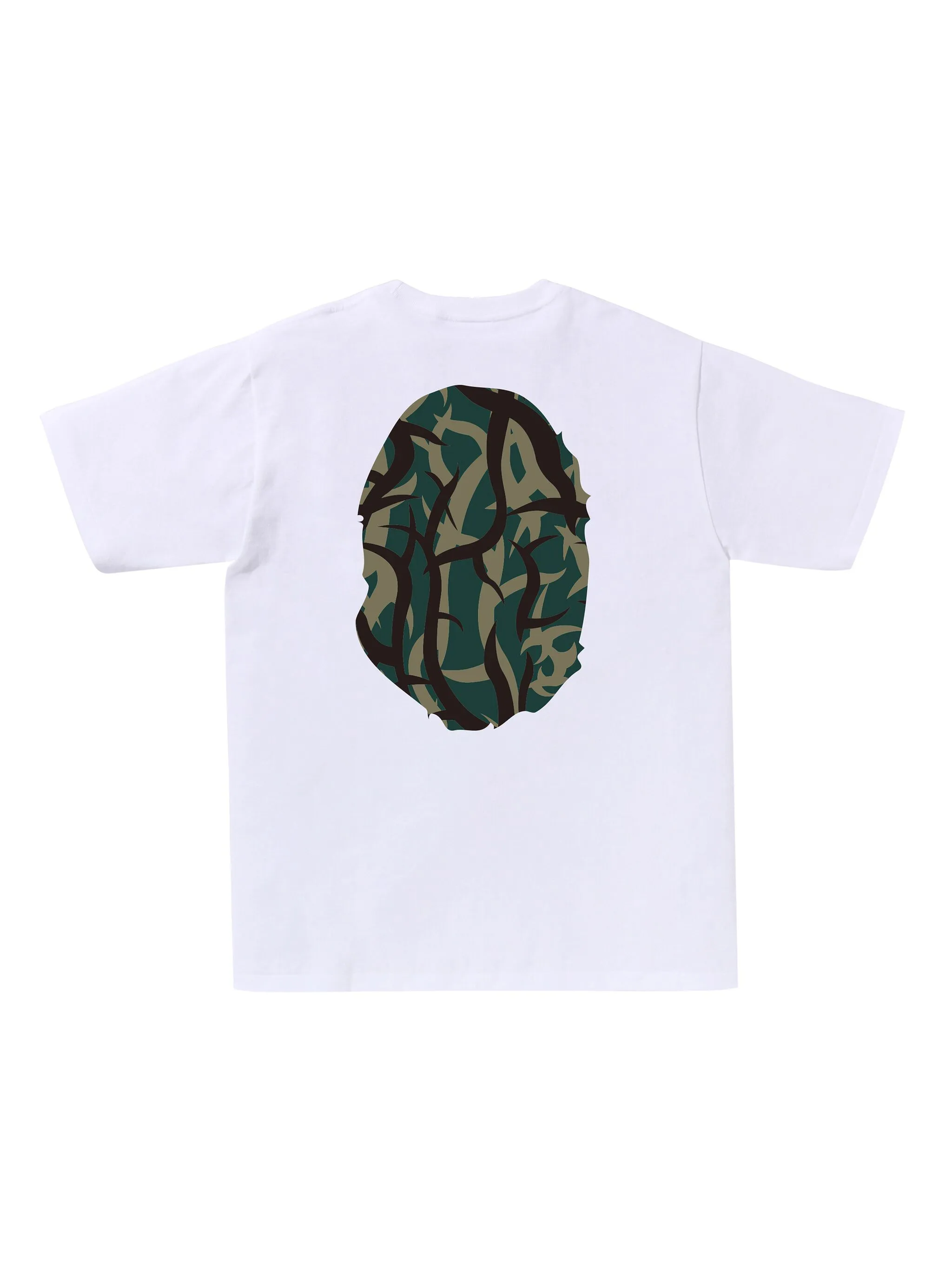 Футболка Camo Big Head A Bathing Ape, белый — фото 2