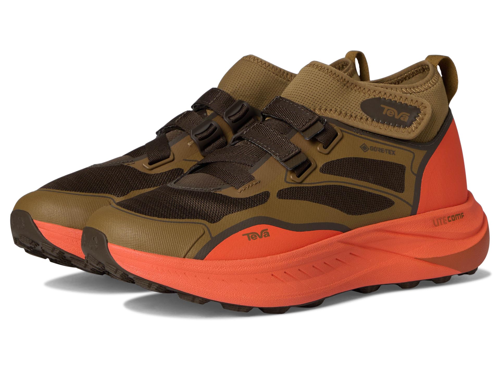 

Походные ботинки Teva Trailwinder Mid GTX, цвет Breen/Mandarin Red