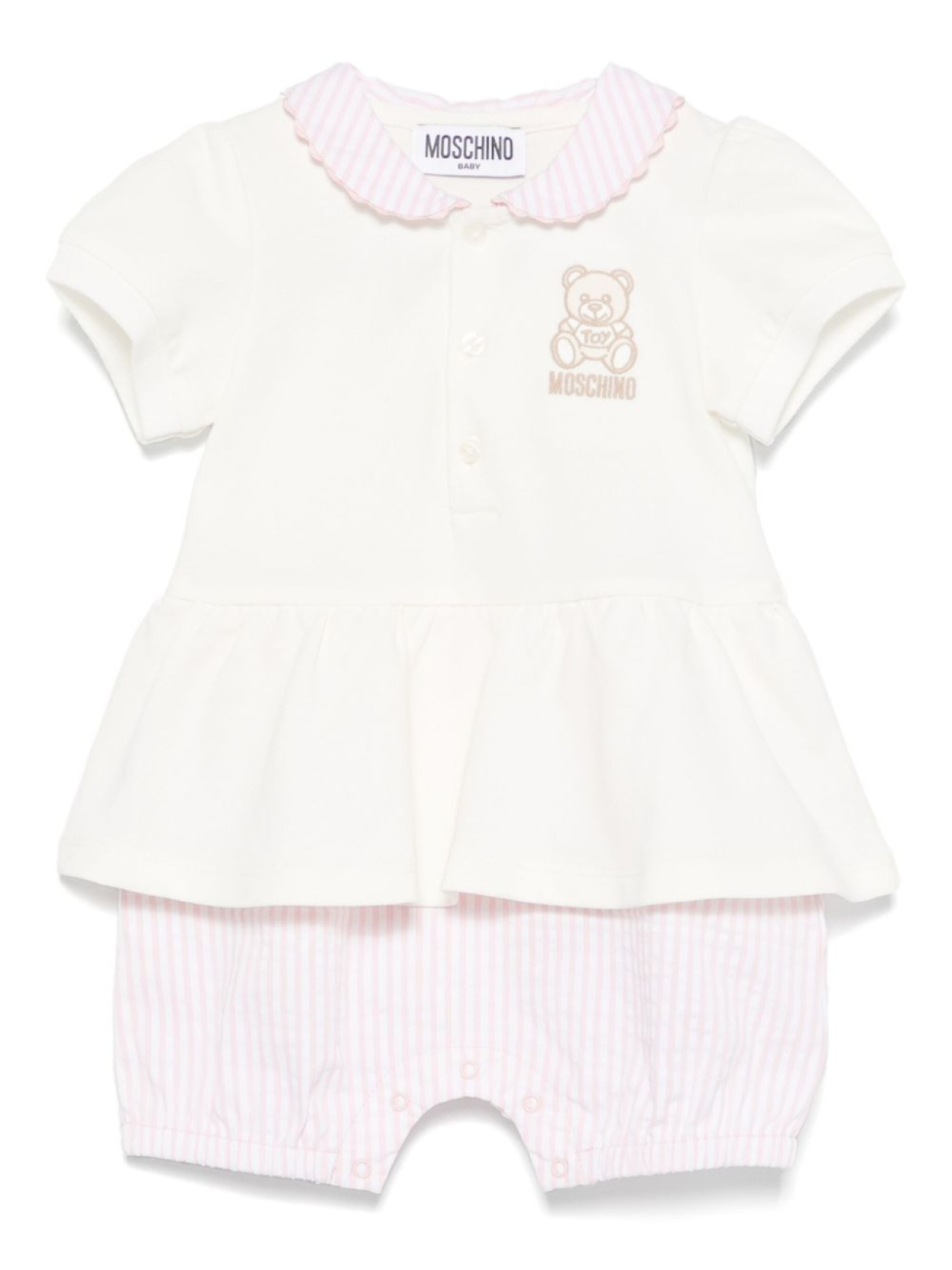 

Moschino Kids многослойный комбинезон, белый
