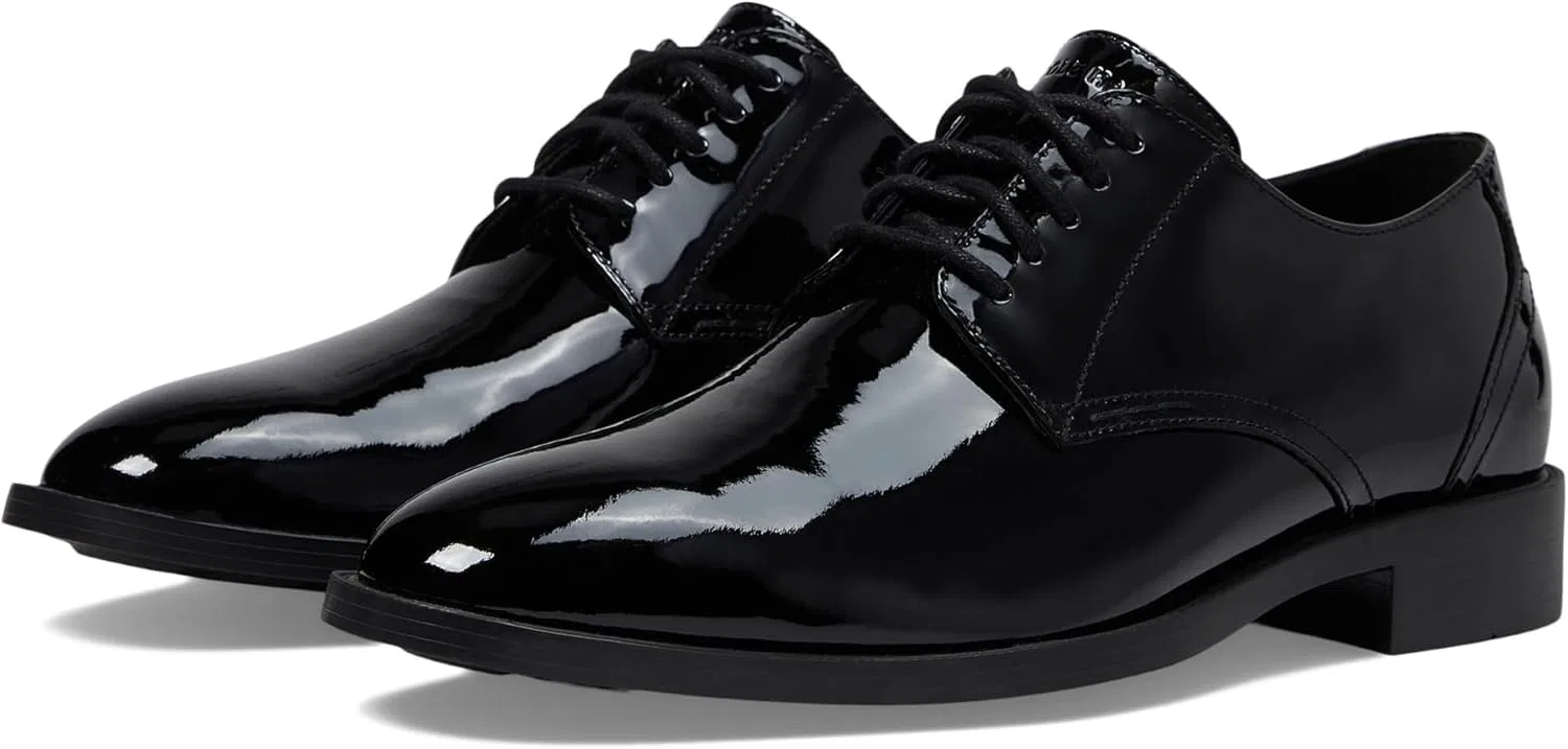 Мужские оксфорды Cole Haan Hawthorne Plain Ox, Black Patent Black — фото 2