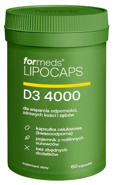 

БАД, ForMeds, LIPOCAPS D3 4000, БАД, 60 капсул Inna Marka