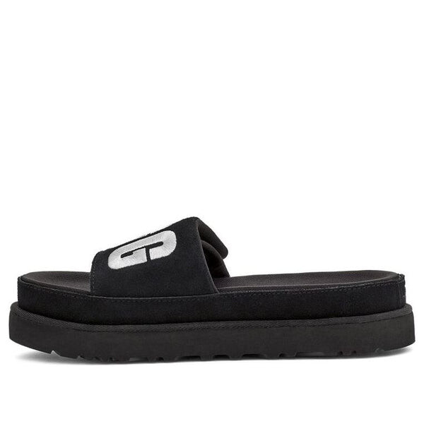Модные сандалии laton slide серебристые тапочки Ugg, черный