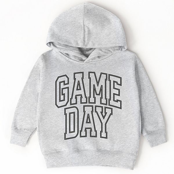 

Толстовка с вышивкой game day arched для малышей The Juniper Shop, Heather Grey
