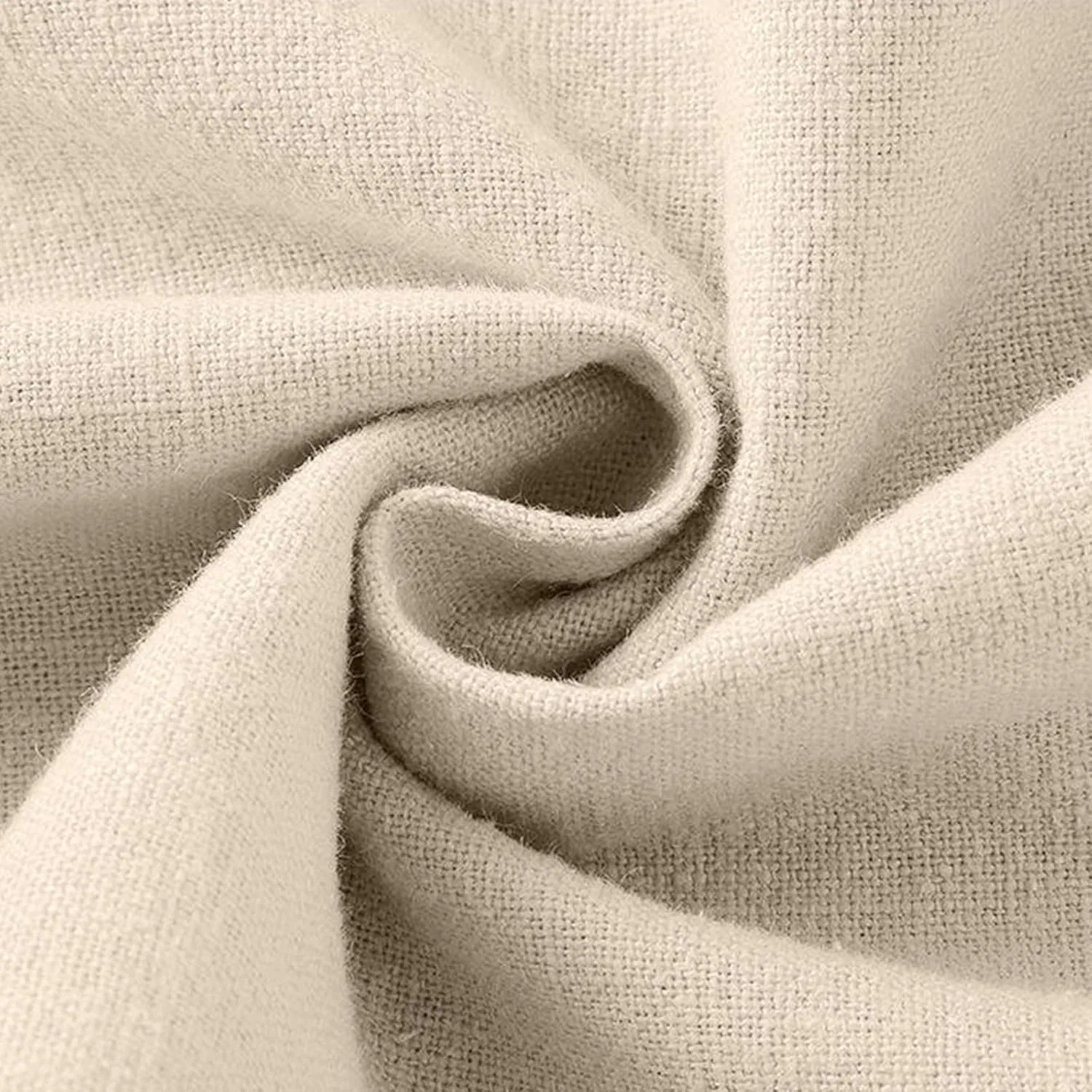 Женские широкие брюки палаццо из льна и хлопка, Khaki — фото 2