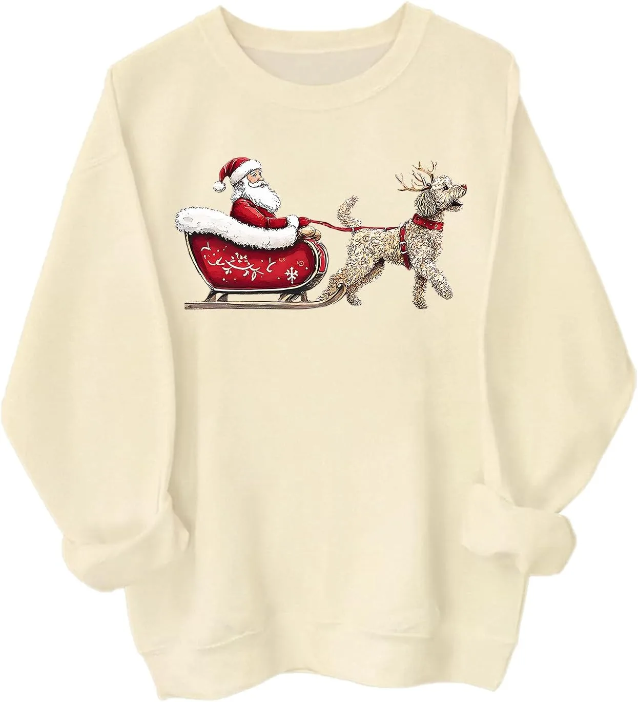 

Свитшот с голдендудлом на рождество