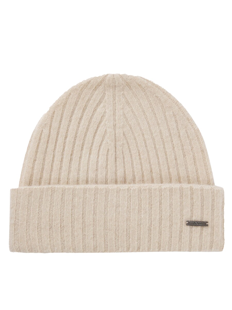 

Шапка BOSS Beanie Ettore, бежевый