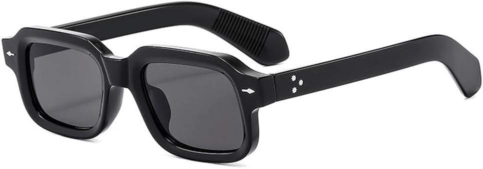 

Солнцезащитные очки UV400 с прозрачными линзами Ocean, маленькая оправа, заклепки, для женщин и мужчин, для бега и занятий спортом на открытом воздухе UYPTK, Black Grey