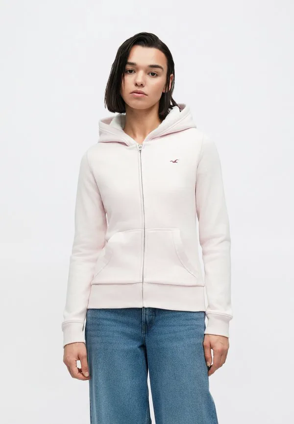 

Толстовка на молнии Hollister Co., Light Pink, Розовый, Толстовка на молнии Hollister Co., Light Pink