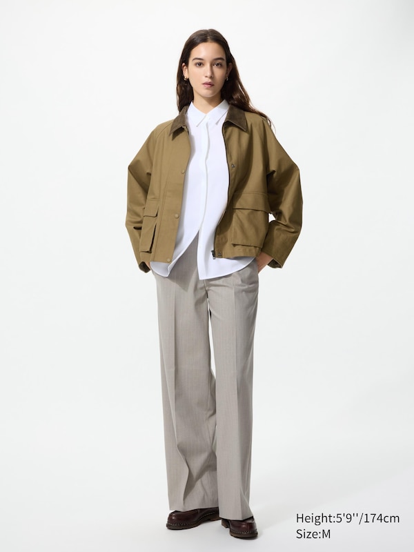 Короткая утилитарная куртка Uniqlo, 31 beige — фото 2