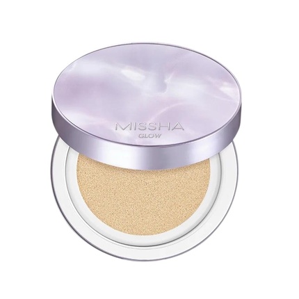 

Glow Layering Fit Cushion Кремовая осветляющая основа 17 Ivory 14 г Missha