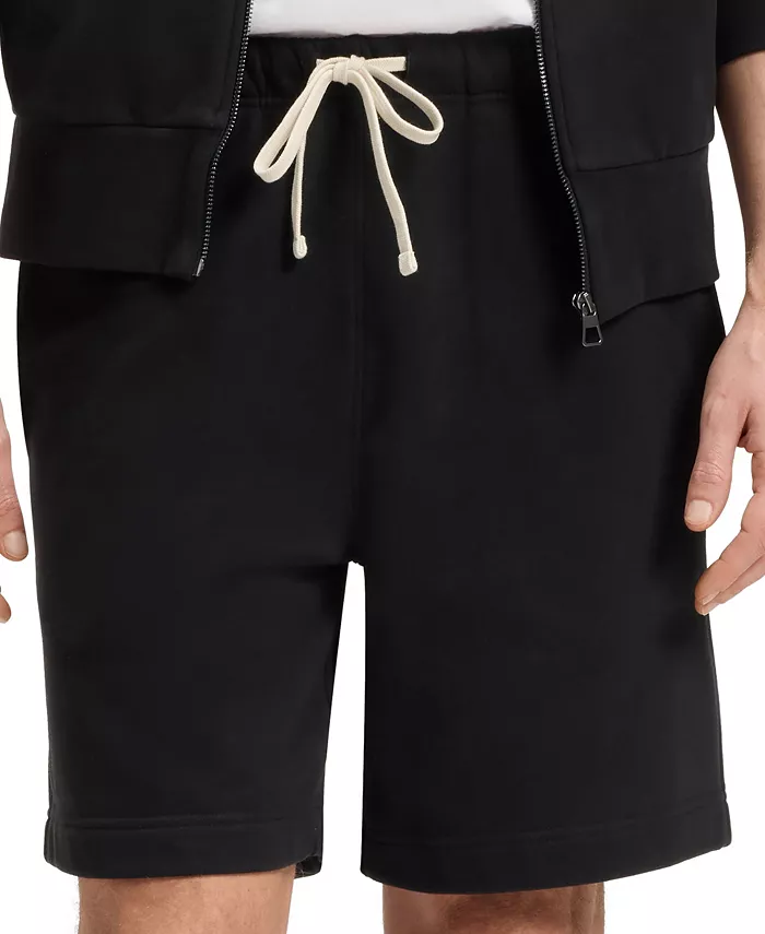 

Хлопковые махровые шорты оверсайз HUGO BOSS BECKHAM x BOSS для мужчин, черный