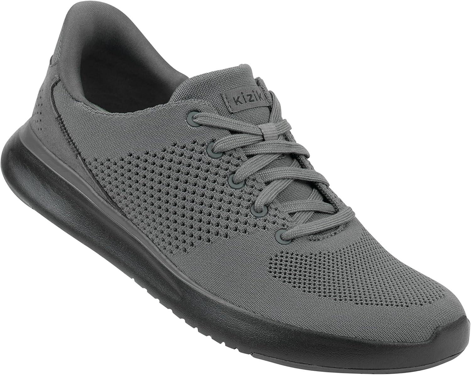 

Кроссовки Kizik Slip On: Lima- удобные для повседневной носки, с Hands-Free, дышащий верх из трикотажа, мужские и женские прогулочные обувь с поддержкой свода стопы, Graphite