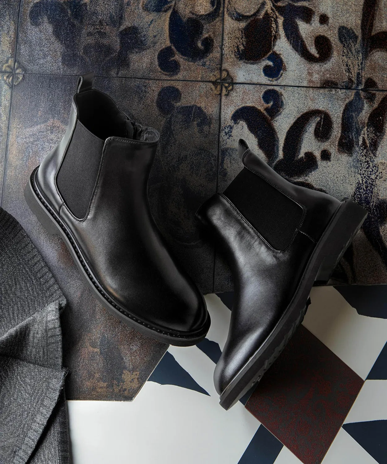 Ботинки Chelsea на натуральной коже London Shoe Make 9011 чёрные — фото 3