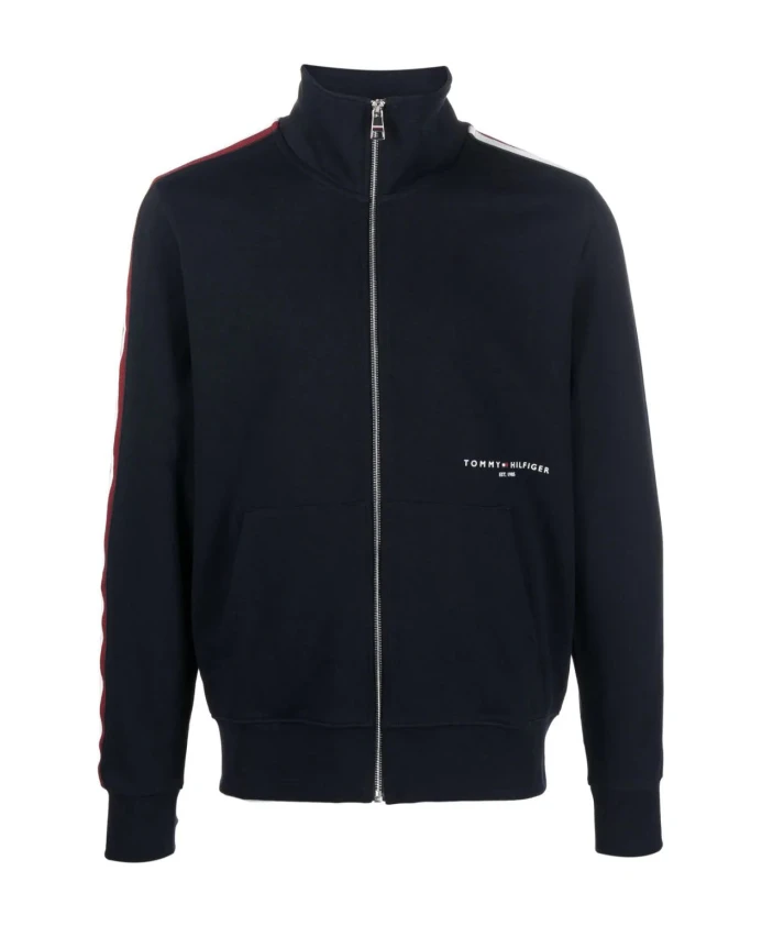 

Куртка на молнии с синей полосой Tommy Hilfiger, синий