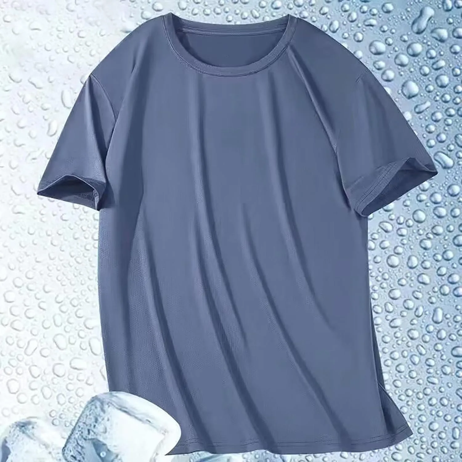 Мужская футболка Big and Tall Mesh Athletic Quick Dry для тренировок — фото 2