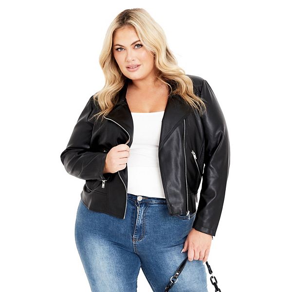 

Женская куртка-косуха Kara plus size Avenue, Black