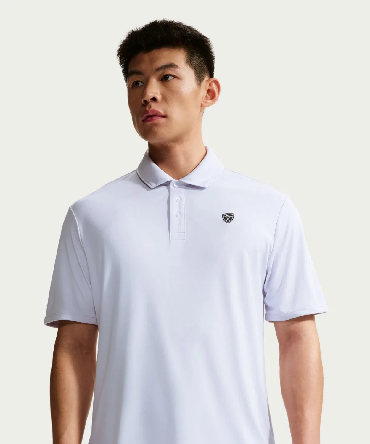 Мужское поло Dri-FIT Golf Polo с длинным рукавомNike, Football Grey