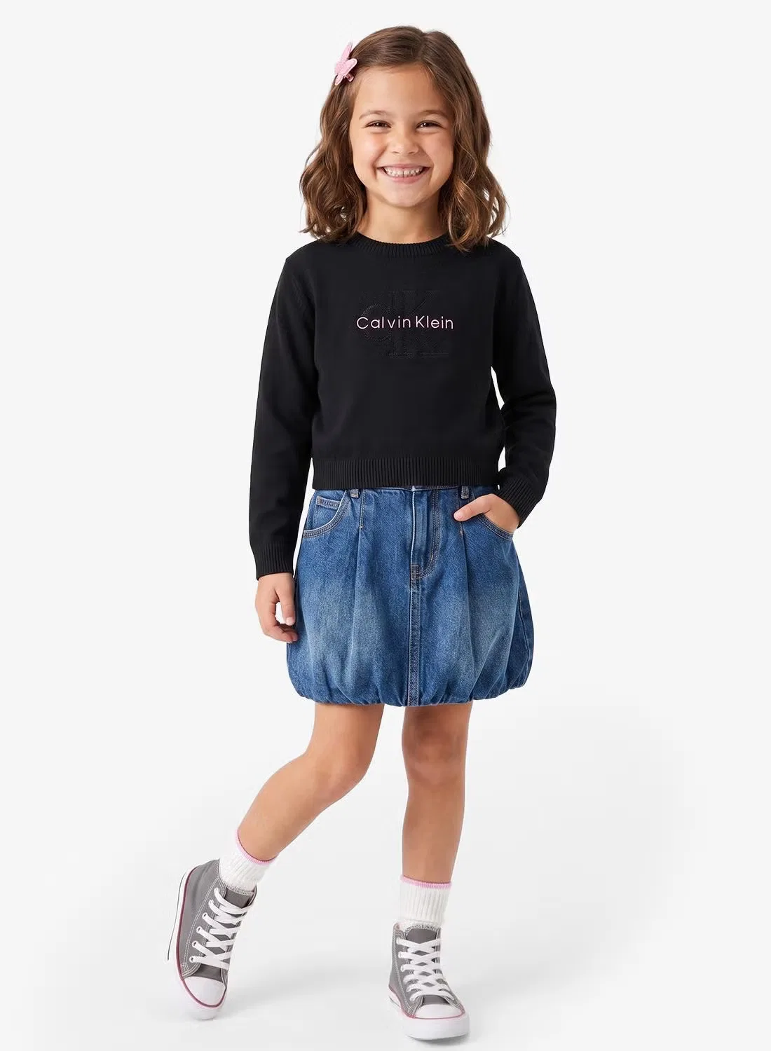Свитшот с принтом Youth graphic Calvin Klein Jeans, черный