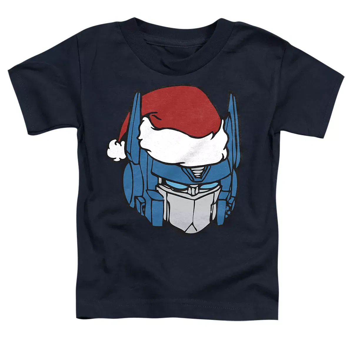Детское футболка с принтом Transformers Santa Hat Optimus Prime Transformers, Navy