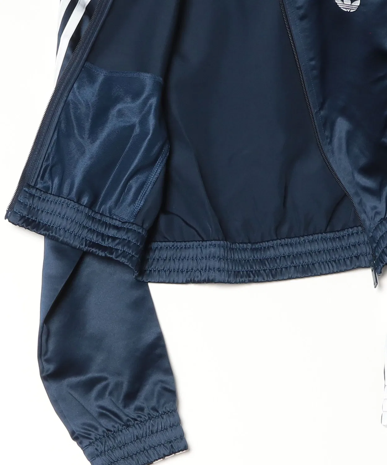 Мужская куртка из сатина с принтом SATIN SST Jacket Adidas, Navy — фото 3