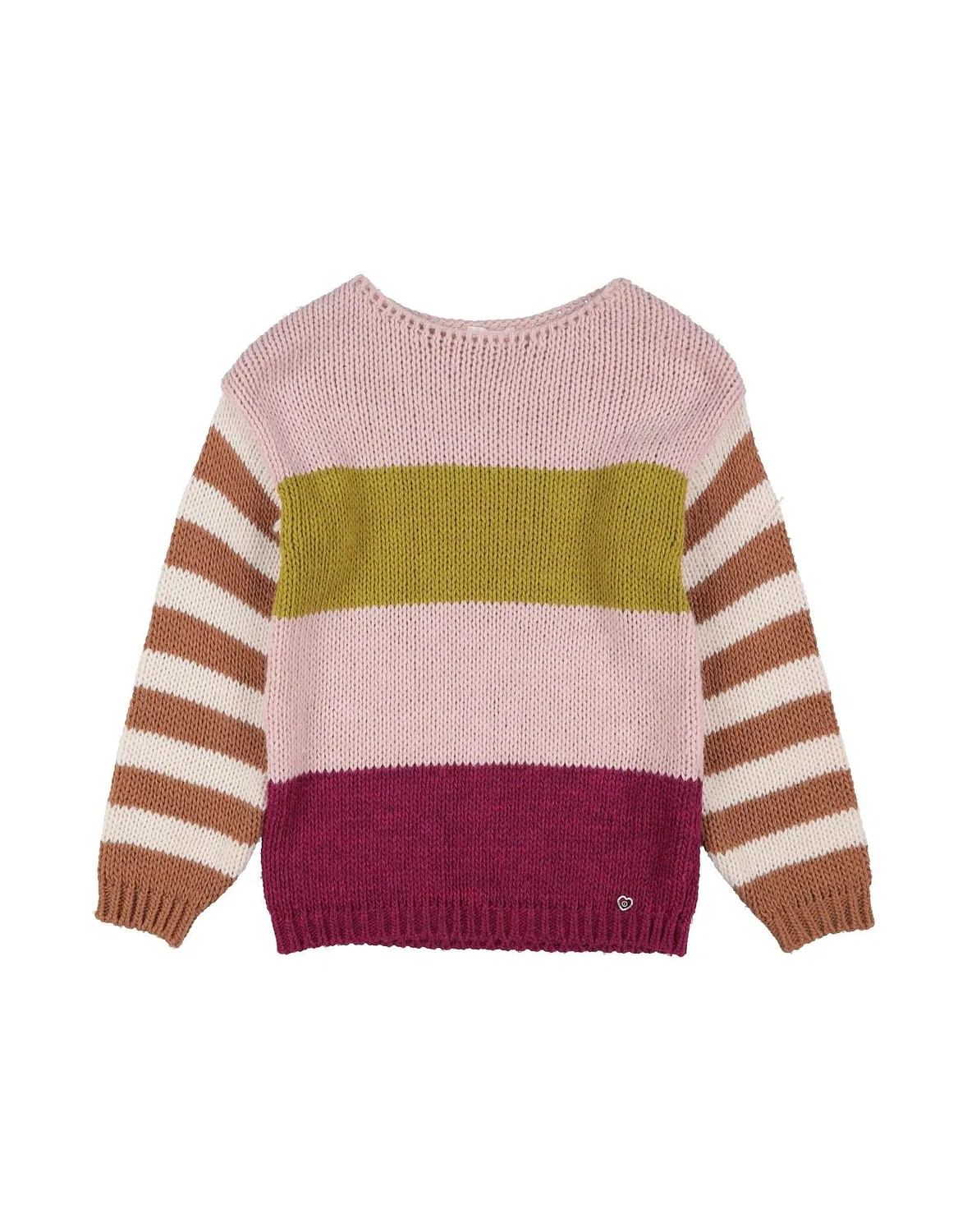 Свитер с круговым вязанием Please, Light Pink