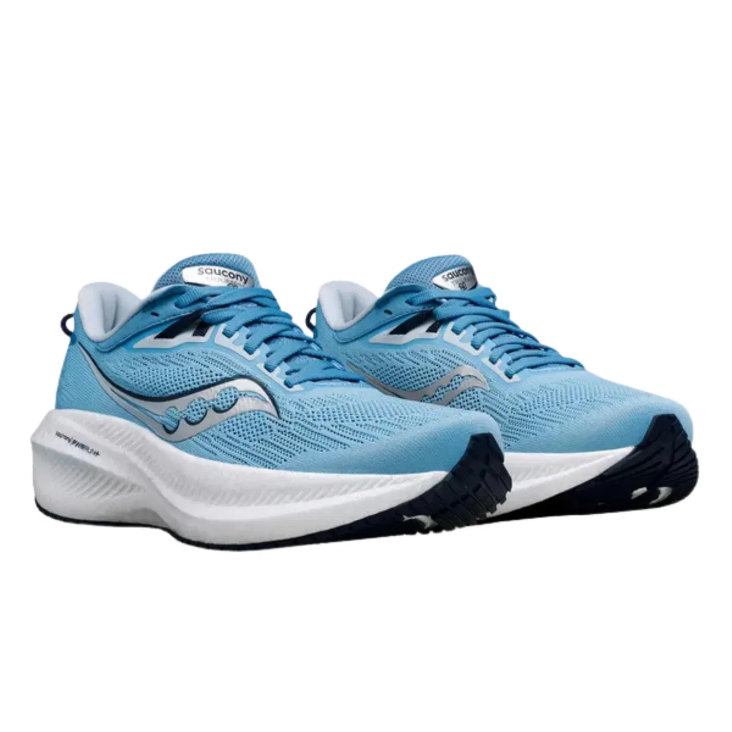 Детские кроссовки для девочек беговые Triumph 21 Saucony, Navy Blue Breezes — фото 4
