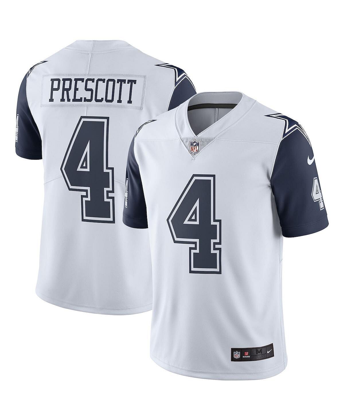 Мужской dak prescott dallas cowboys white color rush vapor limited jersey Nike, белый — фото 2