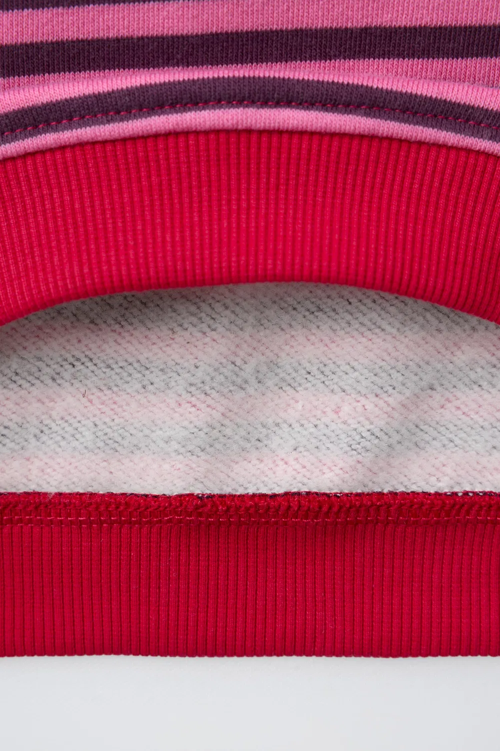 Комплект из полосатой толстовки и расклешенных леггинсов. ZARA, Pink marl — фото 4