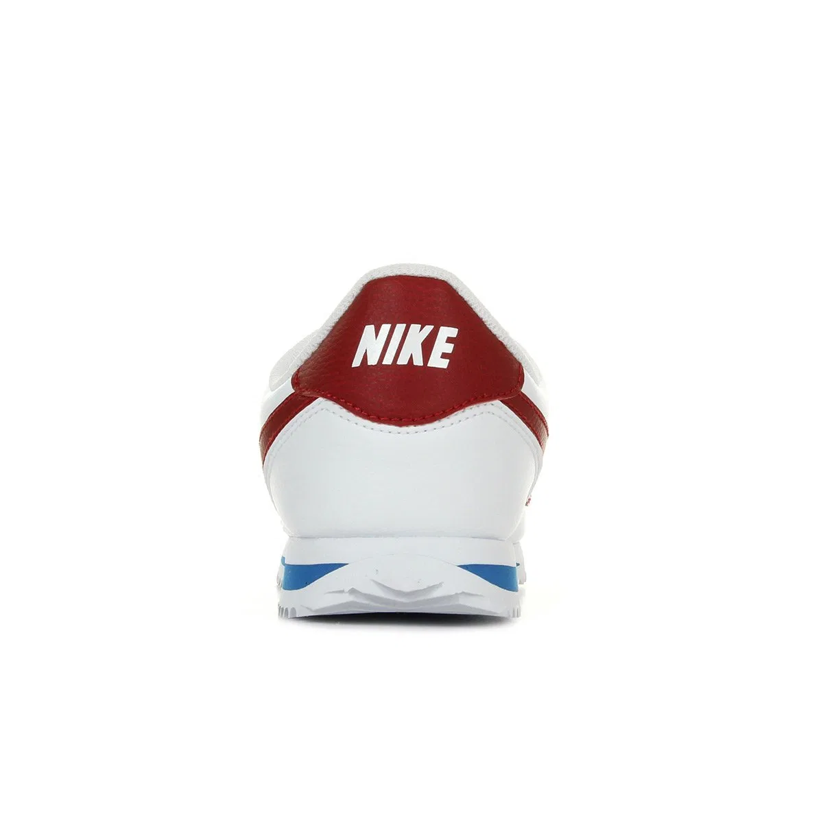 Детские кроссовки для мальчиков с кожаным верхом Cortez Basic Sl (Gs) NIKE, White White Varsity Red Black 103 — фото 3