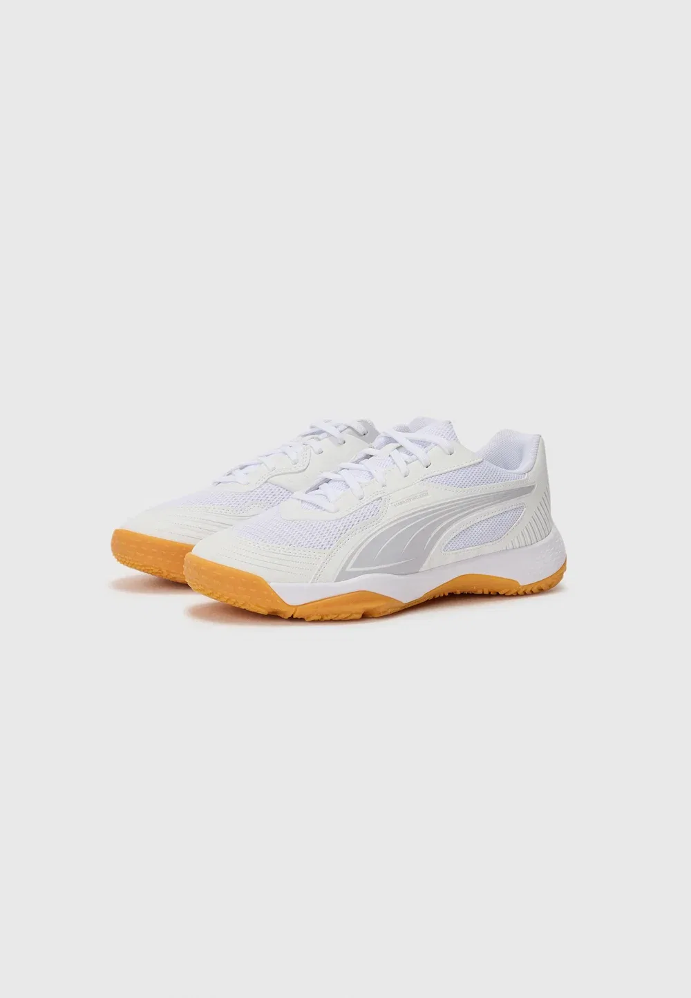 Solarflash iii jr - гандбольные кроссовки Puma, White/Lilac Crush/Berry — фото 2