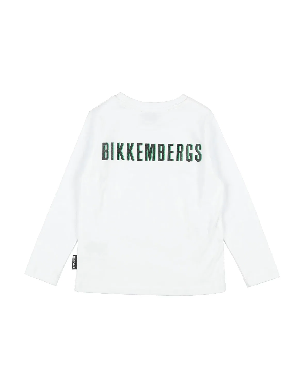 Детская футболка с длинным рукавом Bikkembergs, белый — фото 2