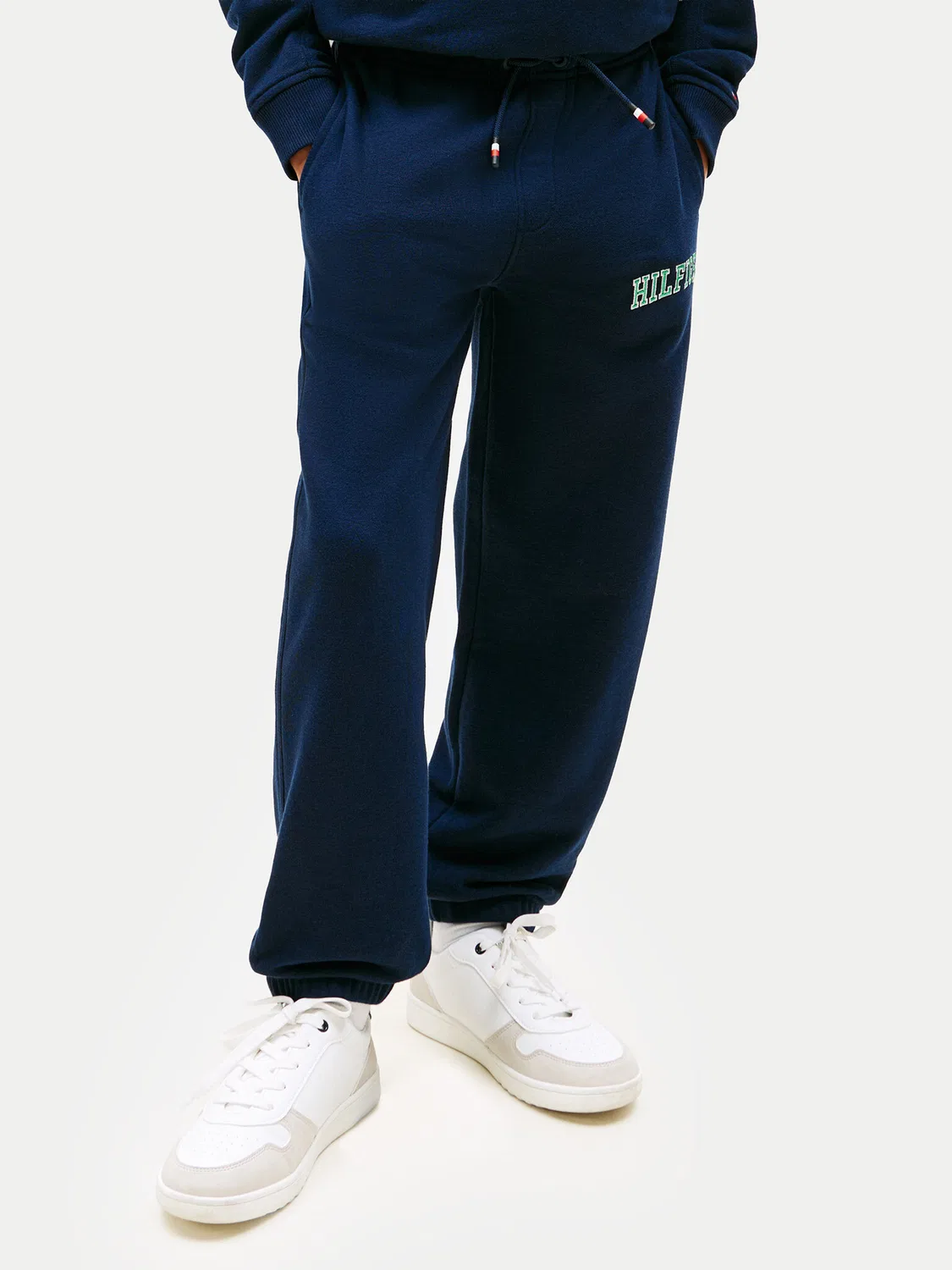 Спортивные штаны стандартного кроя для мальчика Terry Tommy Hilfiger, темно-синий