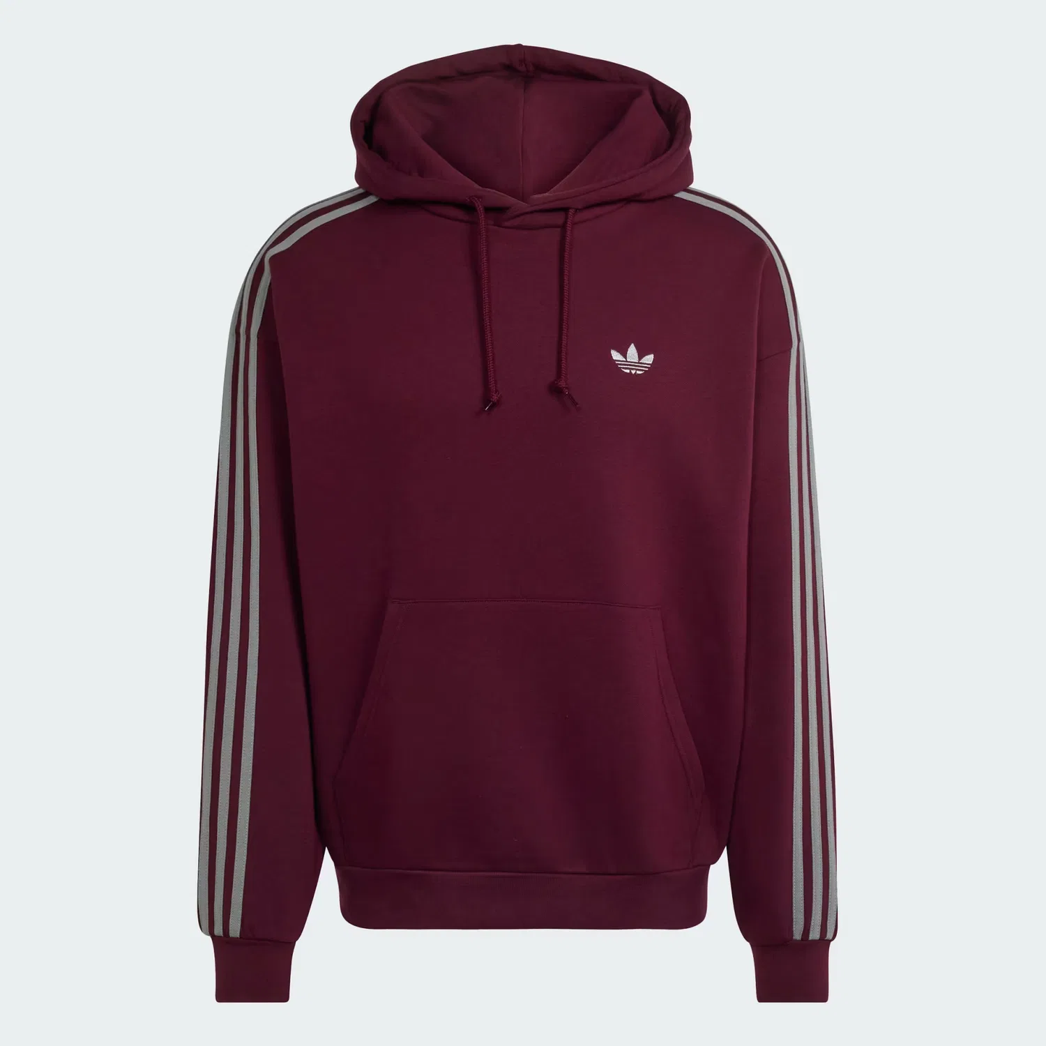 Мужское худи свободного кроя Adicolor Classics 3-Stripes Adidas Originals, бордовый
