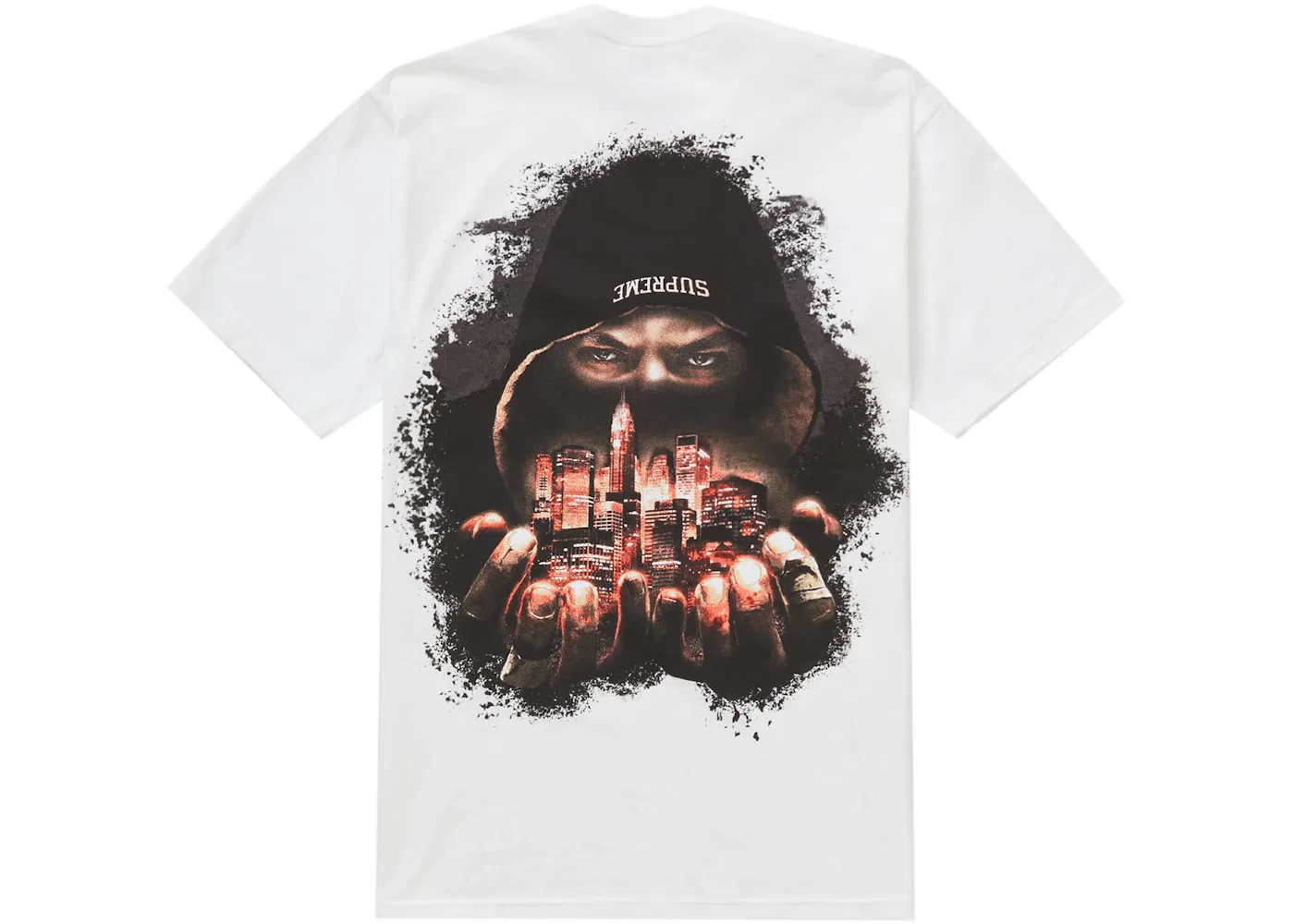 Мужская футболка с принтом Supreme Fighter Tee, White