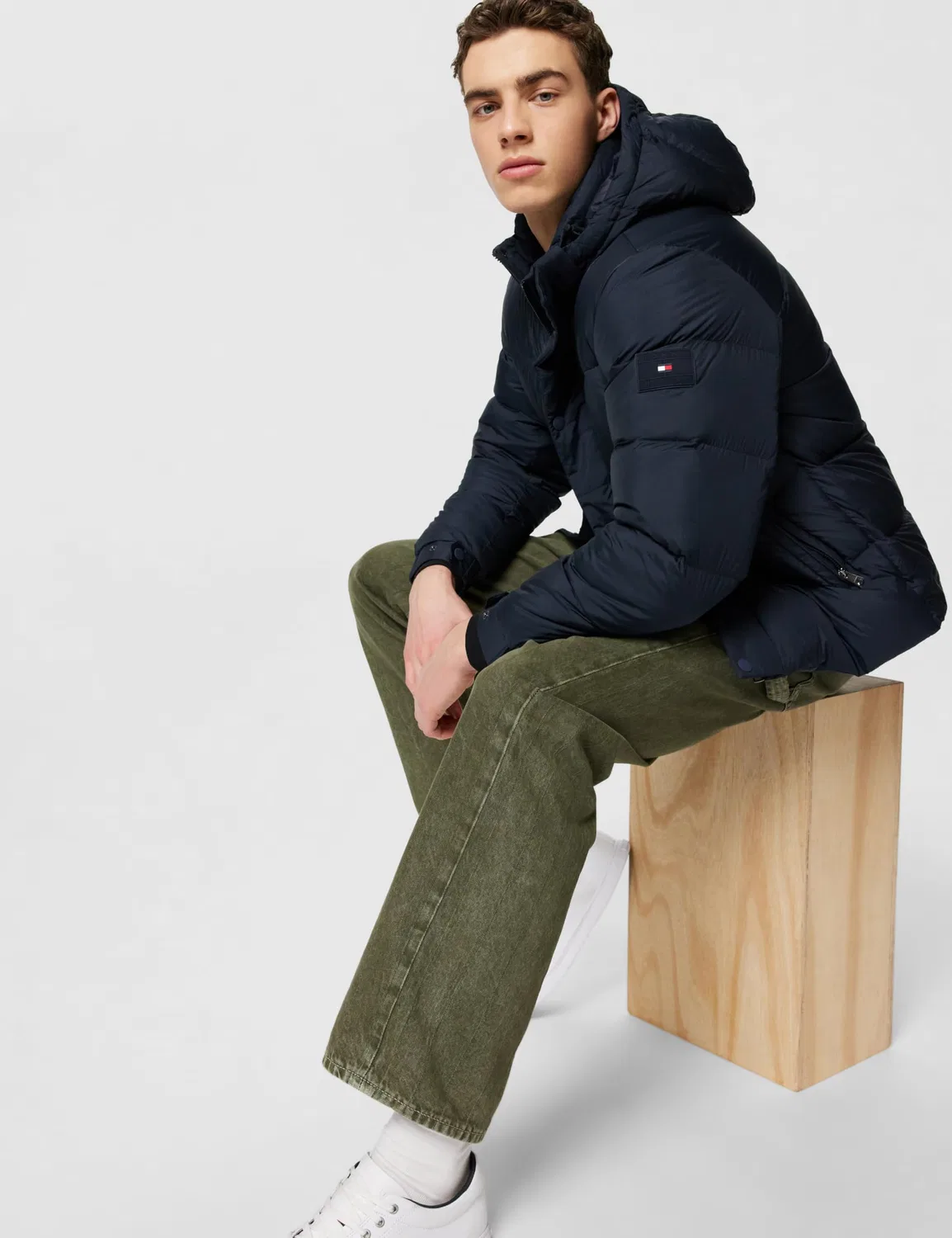 Мужская пуховая куртка с капюшоном Tommy Hilfiger, Desert Sky — фото 2