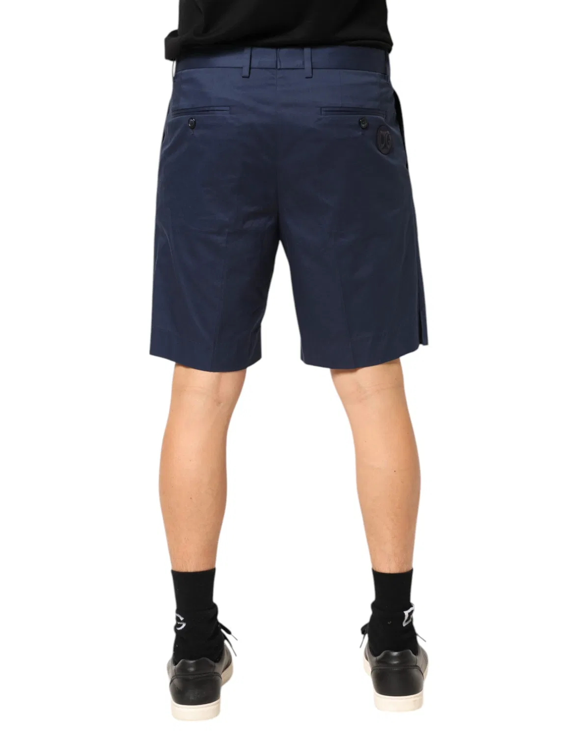Мужские шорты-бермуды с посадкой на талии Bermuda Shorts Dolce & Gabbana, Blue — фото 4