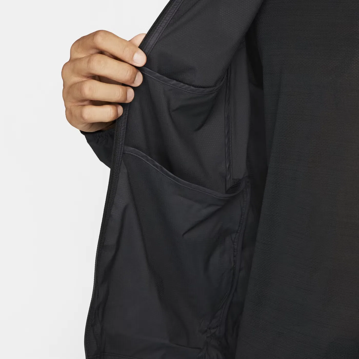Куртка ветровка с защитой от УФ Nike, черная — фото 3