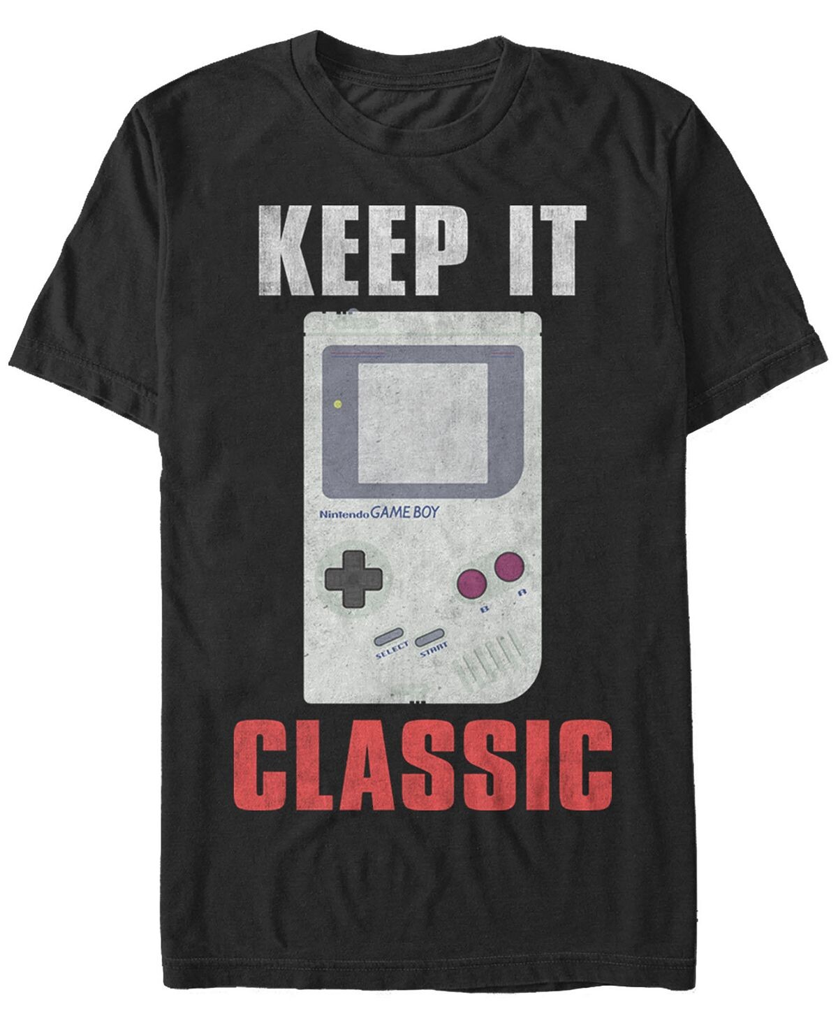 

Мужская футболка с коротким рукавом nintendo game boy keep it classic Fifth Sun, черный