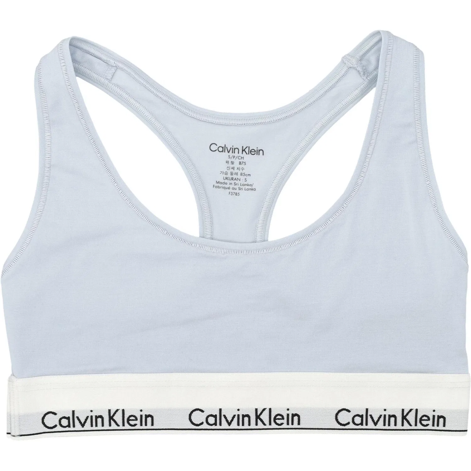 Женский бюстгальтер-бралетт с логотипом Calvin Klein, Light Blue
