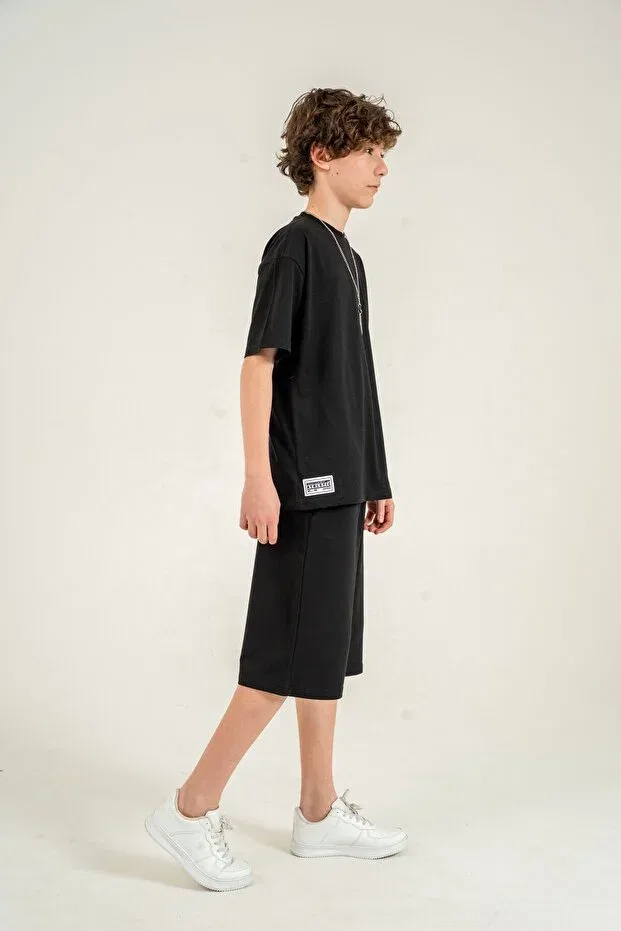 Детский комплект для мальчиков с вышивкой Athletic Arma Mışıl Kids, Black — фото 3
