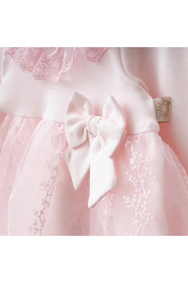 Детское платье для девочек кружевное Miniday Baby, Pink — фото 4