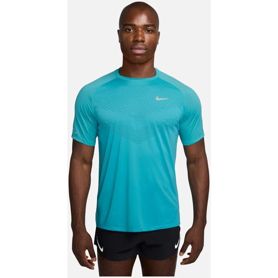 Футболка спортивная с коротким рукавом Nike Dri-Fit Adv Stride Running Short-Sleeve, Nike, Синий