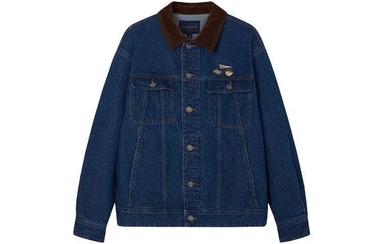 Детская джинсовая куртка с контрастным воротником Teenie Weenie Men, Denim
