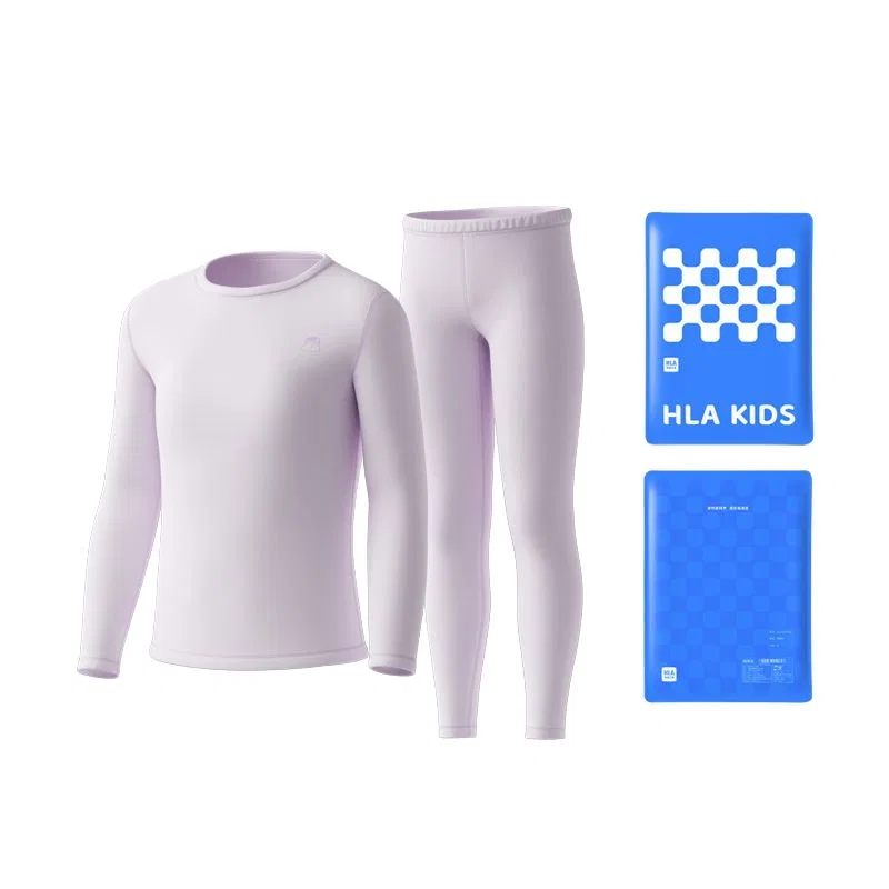 Детский комплект нижнего белья с круглым вырезом HLA, Light Purple 6007