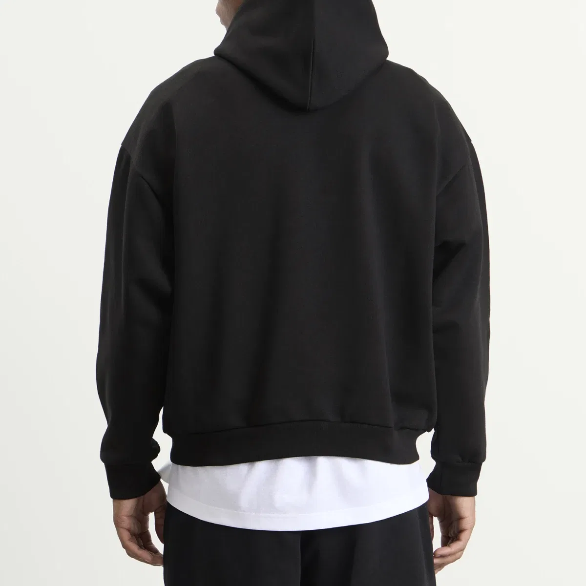 Худи с принтом Logo regular fit Balenciaga, Black — фото 3