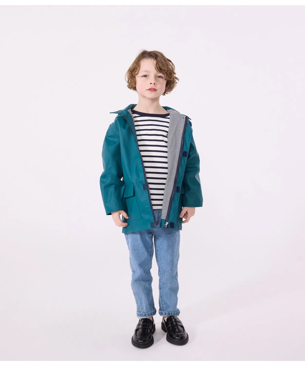 Детская куртка-парка с капюшоном PETIT BATEAU, Green