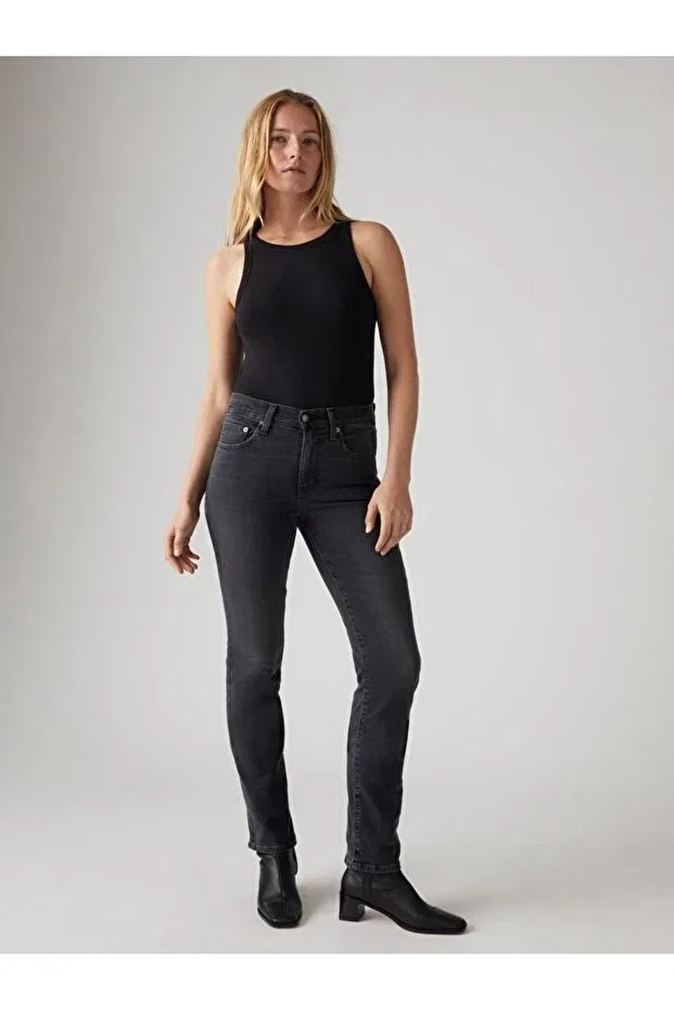 Женские джинсы прямые с высокой посадкой Levi'S, Blacks